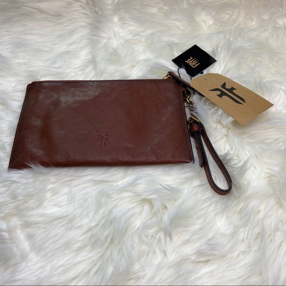 Frye Handbags - FRYE Wristlet Clutch Leather